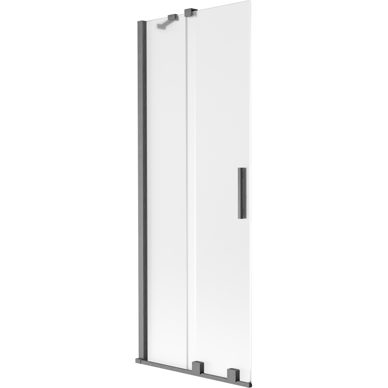 Mexen Velar Duschabtrennung 2-flügelig verschiebbar 70 x 150 cm, matt, gebürstetes Gun Gray - 896-070-000-31-66