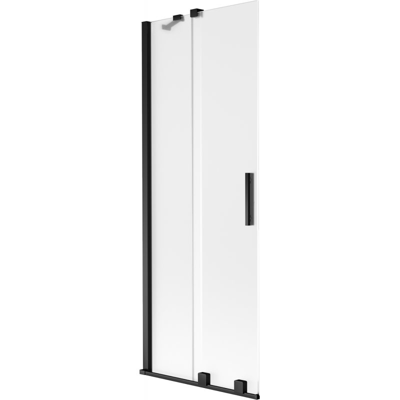 Mexen Velar Duschwand mit 2-schiebeflügeln 70 x 150 cm, mattiert, schwarz - 896-070-000-31-70