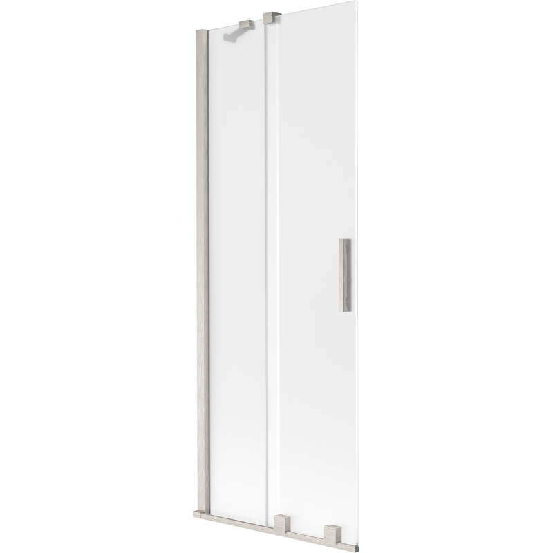 Mexen Velar Duschabtrennung 2-flügelig verschiebbar 70 x 150 cm, Eis, gebürstetes Nickel - 896-070-000-31-97