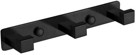 Mexen dreifacher Handtuchhaken, schwarz - 709263-70