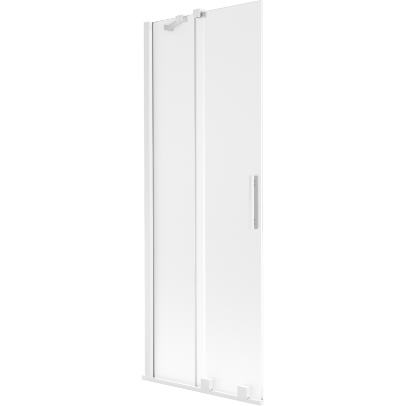 Mexen Velar Duschwand 2-flügelig verschiebbar 75 x 150 cm, matt, weiß - 896-075-000-31-20