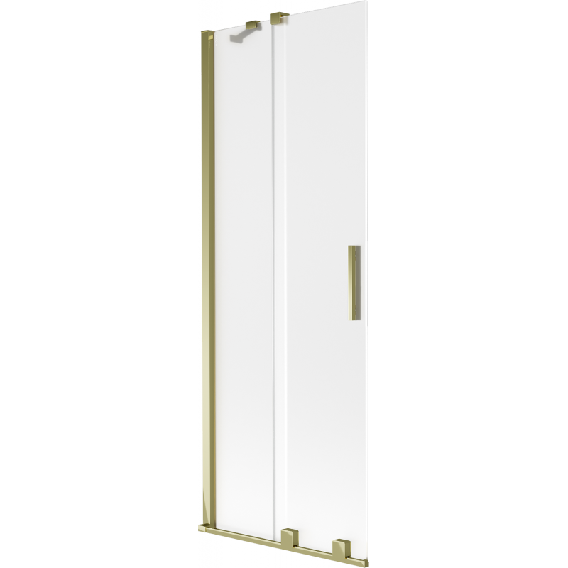 Mexen Velar Badewannen-Faltwand 2-flügelig verschiebbar 75 x 150 cm, matt, gold - 896-075-000-31-50