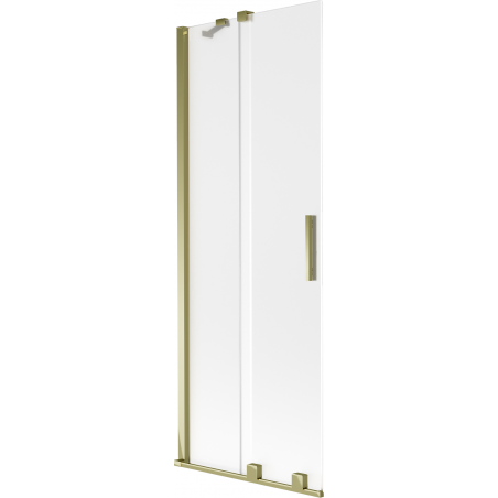Mexen Velar Badewannen-Faltwand 2-flügelig verschiebbar 75 x 150 cm, matt, gold - 896-075-000-31-50