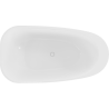 Mexen Giada freistehende Badewanne 170 x 90 cm, weiß glänzend, weißer Überlauf - 52741709000-20