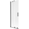 Mexen Velar Duschabtrennung 2-flügelig, verschiebbar 75 x 150 cm, matt, gebürstetes Gun Gray - 896-075-000-31-66