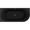 Mexen Gia Freistehende Eckbadewanne geriffelt, links 170 x 80 cm, schwarz matt, Überlauf gebürstetes Kupfer - 52701708071L-65