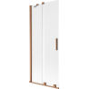 Mexen Velar Duschwand 2-teilig verschiebbar 80 x 150 cm, satiniert, gebürstetes Kupfer - 896-080-000-31-65