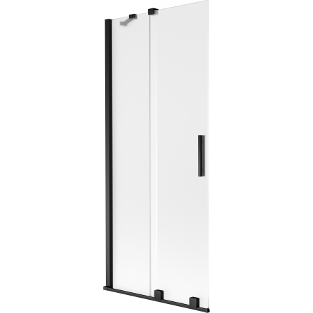 Mexen Velar Duschwand 2-flügelig verschiebbar 80 x 150 cm, matt, schwarz - 896-080-000-31-70