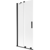 Mexen Velar Duschwand 2-flügelig verschiebbar 80 x 150 cm, matt, schwarz - 896-080-000-31-70