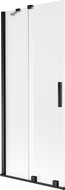 Mexen Velar Duschwand 2-flügelig verschiebbar 80 x 150 cm, matt, schwarz - 896-080-000-31-70