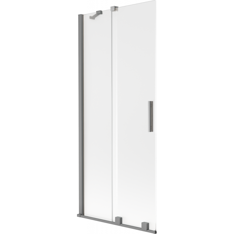 Mexen Velar 2-flügelige Schiebeduschwand 80 x 150 cm, matt, Gun Metal - 896-080-000-31-95