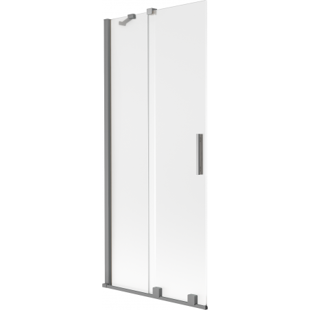 Mexen Velar 2-flügelige Schiebeduschwand 80 x 150 cm, matt, Gun Metal - 896-080-000-31-95