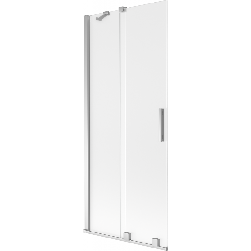 Mexen Velar Duschwand 2-flügelig verschiebbar 85 x 150 cm, mattiert, Chrom - 896-085-000-31-01