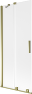 Mexen Velar Badewannenwand 2-flügelig verschiebbar 85 x 150 cm, matt, gold - 896-085-000-31-50