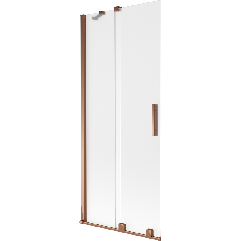 Mexen Velar Duschabtrennung 2-flügelig verschiebbar 85 x 150 cm, satiniert, Roségold - 896-085-000-31-60