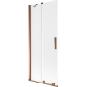 Mexen Velar Duschabtrennung 2-flügelig verschiebbar 85 x 150 cm, satiniert, Roségold - 896-085-000-31-60
