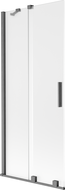 Mexen Velar Duschabtrennung für Badewanne, 2-teilig, verschiebbar, 85 x 150 cm, matt, gebürstetes Gun Gray - 896-085-000-31-66