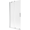 Mexen Velar Badewannen-Wandhalterung 2-flügelig verschiebbar 90 x 150 cm, matt, Chrom - 896-090-000-31-01