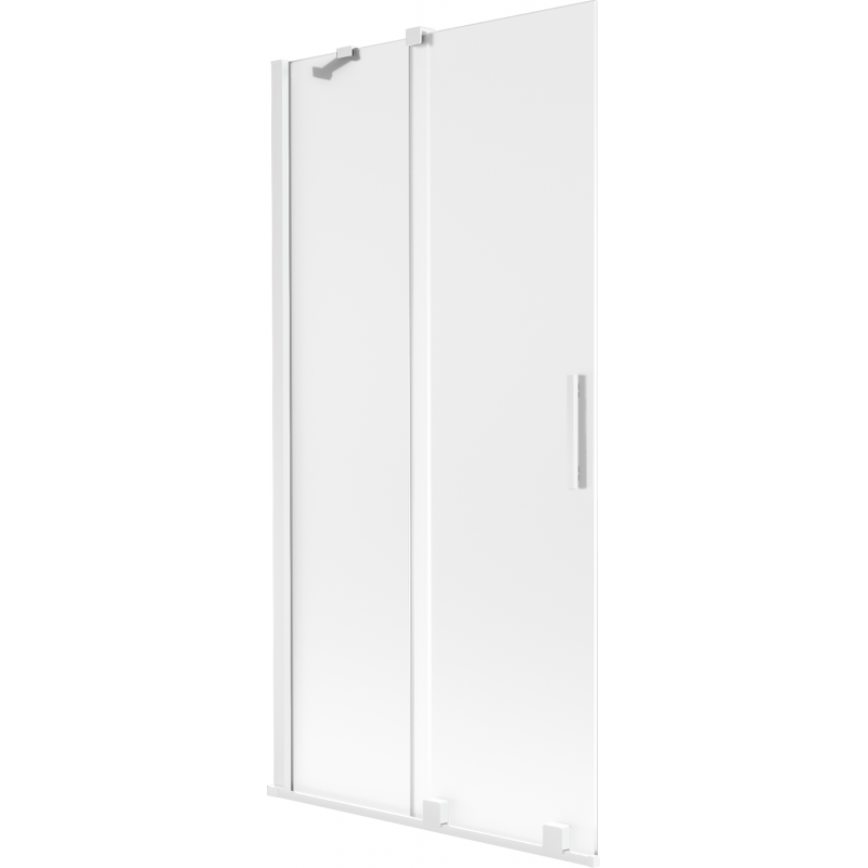 Mexen Velar Badewannen-Faltwand 2-teilig, verschiebbar 90 x 150 cm, matt, weiß - 896-090-000-31-20