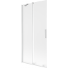 Mexen Velar Badewannen-Faltwand 2-teilig, verschiebbar 90 x 150 cm, matt, weiß - 896-090-000-31-20