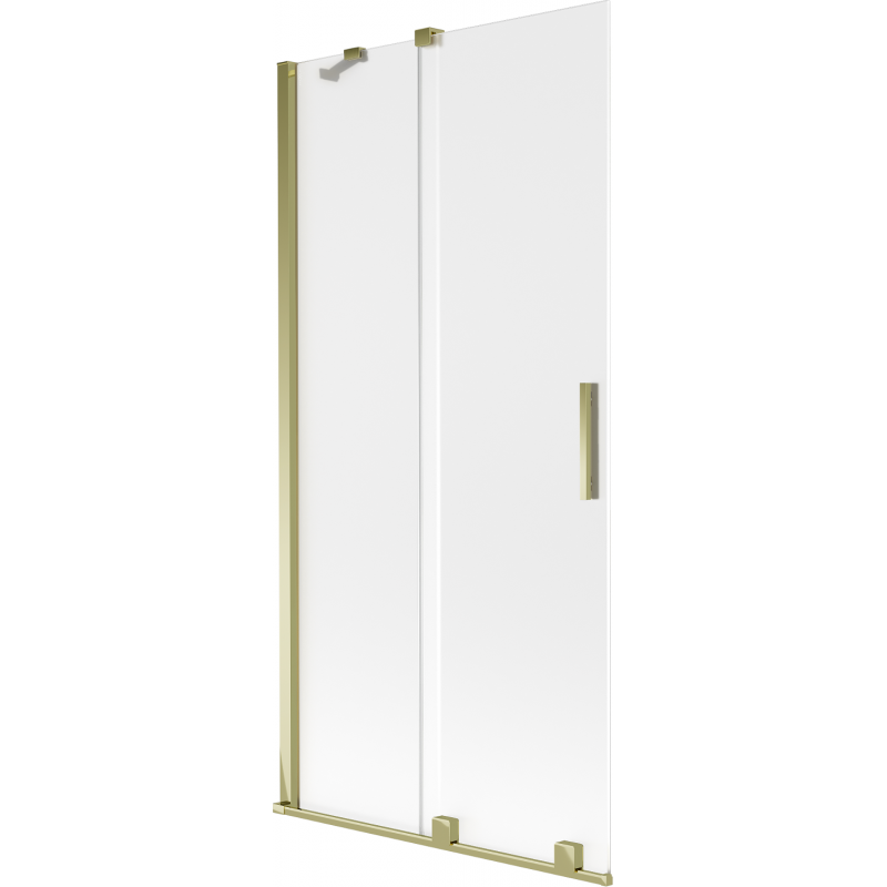Mexen Velar Duschwand 2-flügelig, verschiebbar 90 x 150 cm, matt, gold - 896-090-000-31-50