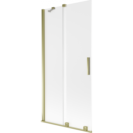 Mexen Velar Duschwand 2-flügelig, verschiebbar 90 x 150 cm, matt, gold - 896-090-000-31-50