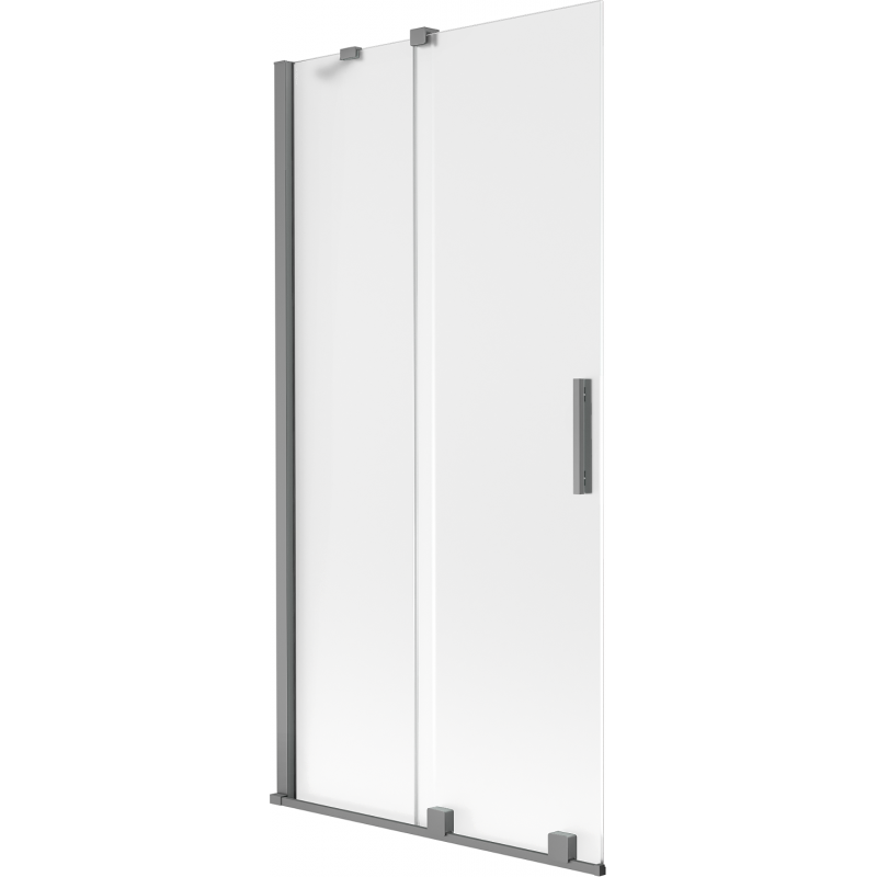 Mexen Velar Duschwand 2-flügelig verschiebbar 90 x 150 cm, matt, gun metal - 896-090-000-31-95
