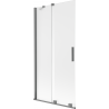 Mexen Velar Duschwand 2-flügelig verschiebbar 90 x 150 cm, matt, gun metal - 896-090-000-31-95