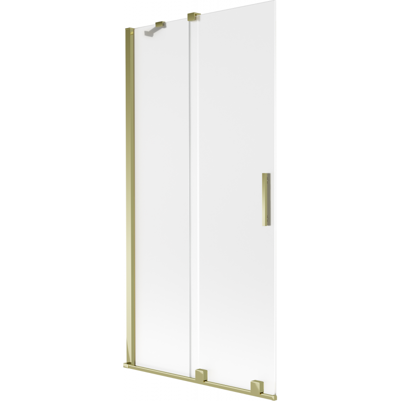 Mexen Velar 2-flügelige, verschiebbare Badewannenabtrennung 95 x 150 cm, matt, gold - 896-095-000-31-50