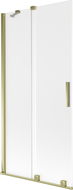 Mexen Velar 2-flügelige, verschiebbare Badewannenabtrennung 95 x 150 cm, matt, gold - 896-095-000-31-50