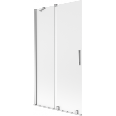 Mexen Velar Duschwand für die Badewanne 2-flügelig verschiebbar 100 x 150 cm, matt, Chrom - 896-100-000-31-01