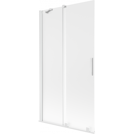 Mexen Velar Badewannenabtrennung, 2-flügelig, verschiebbar 100 x 150 cm, matt, weiß - 896-100-000-31-20