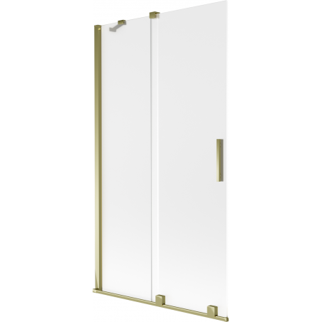 Mexen Velar Duschabtrennung 2-flügelig verschiebbar 100 x 150 cm, satiniert, gold - 896-100-000-31-50