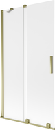 Mexen Velar Duschabtrennung 2-flügelig verschiebbar 100 x 150 cm, satiniert, gold - 896-100-000-31-50