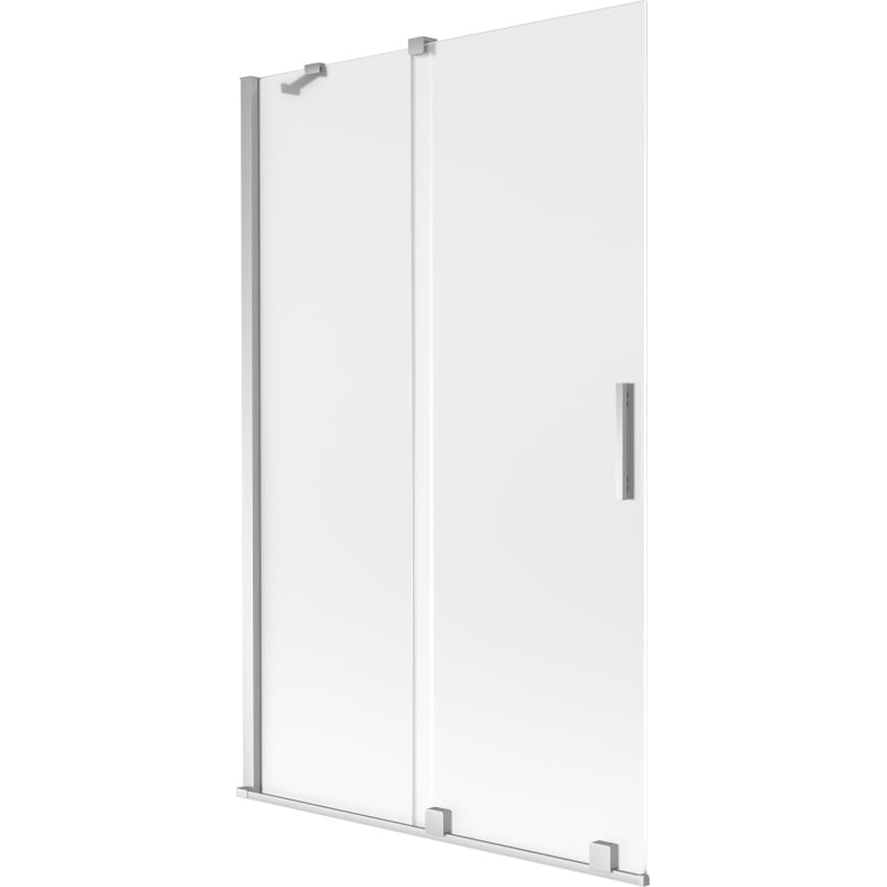 Mexen Velar Duschabtrennung 2-flügelig verschiebbar 110 x 150 cm, Milchglas, Chrom - 896-110-000-31-01