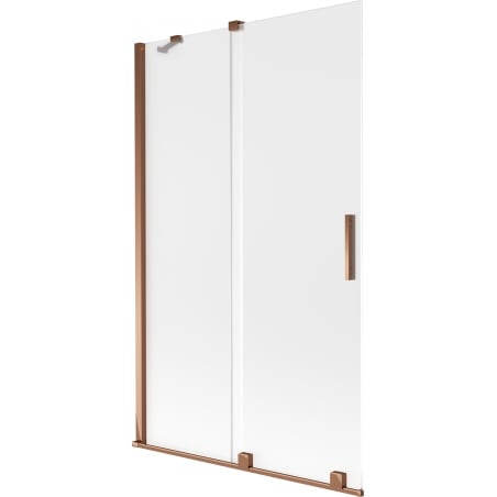 Mexen Velar Badewannenabtrennung 2-flügelig, Schiebemechanismus 110 x 150 cm, matt, Roségold - 896-110-000-31-60