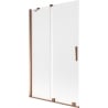 Mexen Velar Badewannenabtrennung 2-flügelig, Schiebemechanismus 110 x 150 cm, matt, Roségold - 896-110-000-31-60