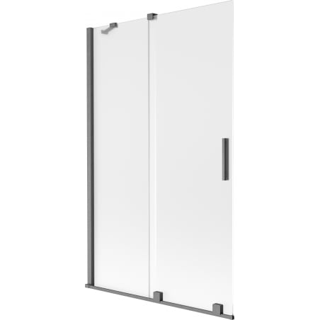 Mexen Velar Duschabtrennung 2-flügelig verschiebbar 110 x 150 cm, satiniert, gebürstetes Gun Gray - 896-110-000-31-66