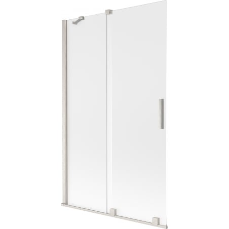Mexen Velar Duschwand 2-flügelig verschiebbar 110 x 150 cm, Milchglas, gebürsteter Nickel - 896-110-000-31-97
