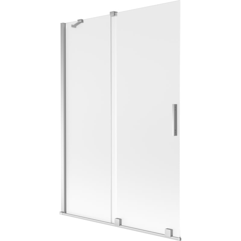 Mexen Velar 2-flügelige verschiebbare Badewannenwand 120 x 150 cm, matt, Chrom - 896-120-000-31-01
