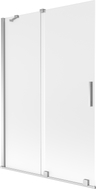 Mexen Velar 2-flügelige verschiebbare Badewannenwand 120 x 150 cm, matt, Chrom - 896-120-000-31-01