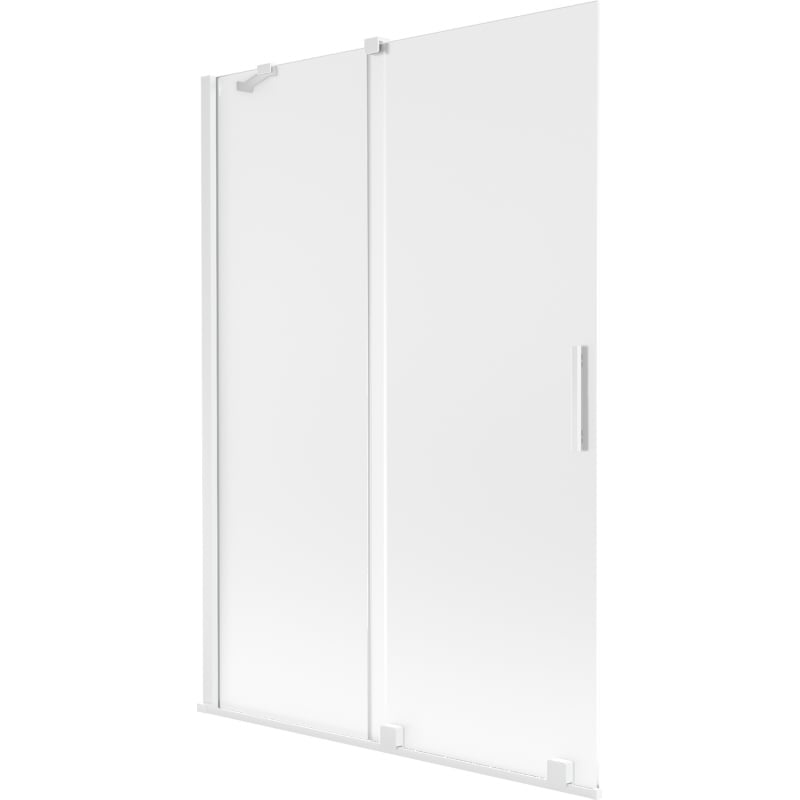 Mexen Velar Duschabtrennung 2-flügelig verschiebbar 120 x 150 cm, matt, weiß - 896-120-000-31-20