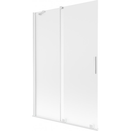 Mexen Velar Duschabtrennung 2-flügelig verschiebbar 120 x 150 cm, matt, weiß - 896-120-000-31-20