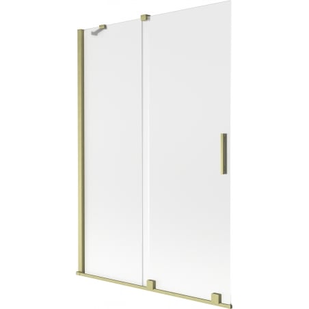 Mexen Velar 2-flügelige, verschiebbare Wannensichtschutzwand 120 x 150 cm, matt, gebürstetes Gold - 896-120-000-31-55