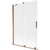 Mexen Velar Duschwanne 2-flügelig verschiebbar 120 x 150 cm, matt, Roségold - 896-120-000-31-60