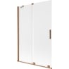 Mexen Velar zweiteilige Duschwand, verschiebbar, 120 x 150 cm, mattiert, gebürstetes Kupfer - 896-120-000-31-65