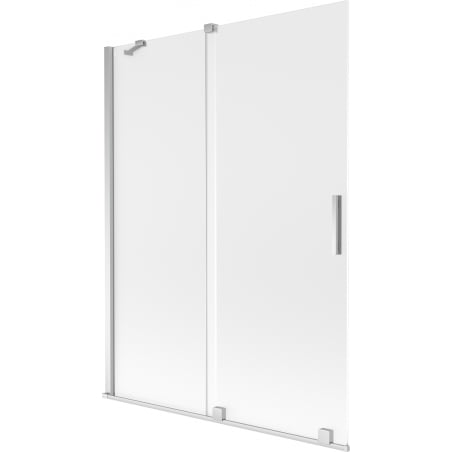 Mexen Velar Badewannenabtrennung 2-flügelig verschiebbar 130 x 150 cm, matt, chrom - 896-130-000-31-01