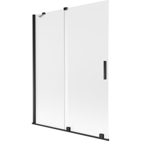 Mexen Velar Duschwand 2-flügelig verschiebbar 130 x 150 cm, matt, schwarz - 896-130-000-31-70