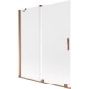 Mexen Velar 2-flügelige Schiebeduschwand 140 x 150 cm, matt, Roségold - 896-140-000-31-60