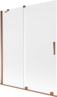 Mexen Velar 2-flügelige Schiebeduschwand 140 x 150 cm, matt, Roségold - 896-140-000-31-60